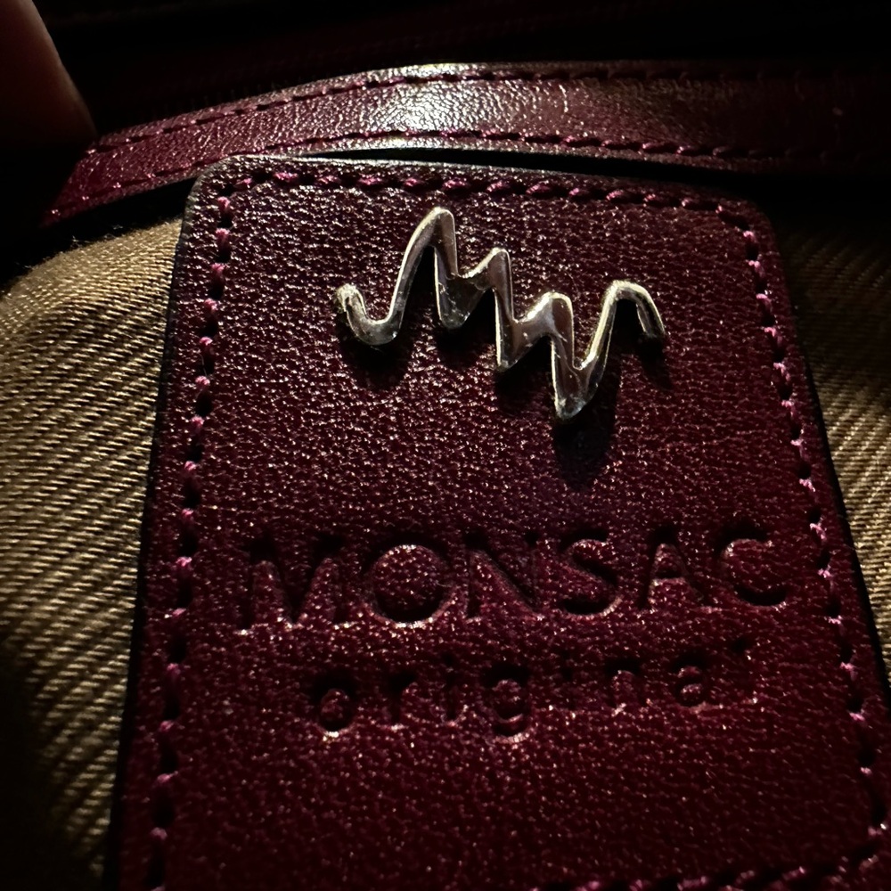Burgundy Monsac Purse